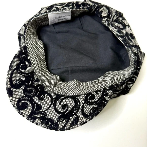 Walt Disney Black & Silver Women's Newsboy Cap - Picture 7 of 9